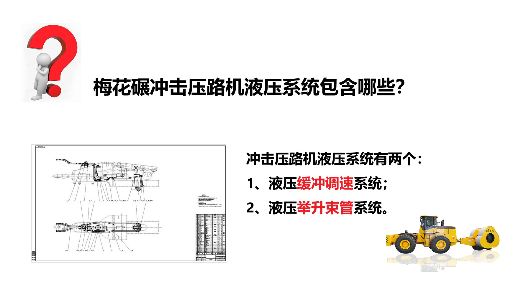 沖擊碾液壓系統有哪些？作用是什么？